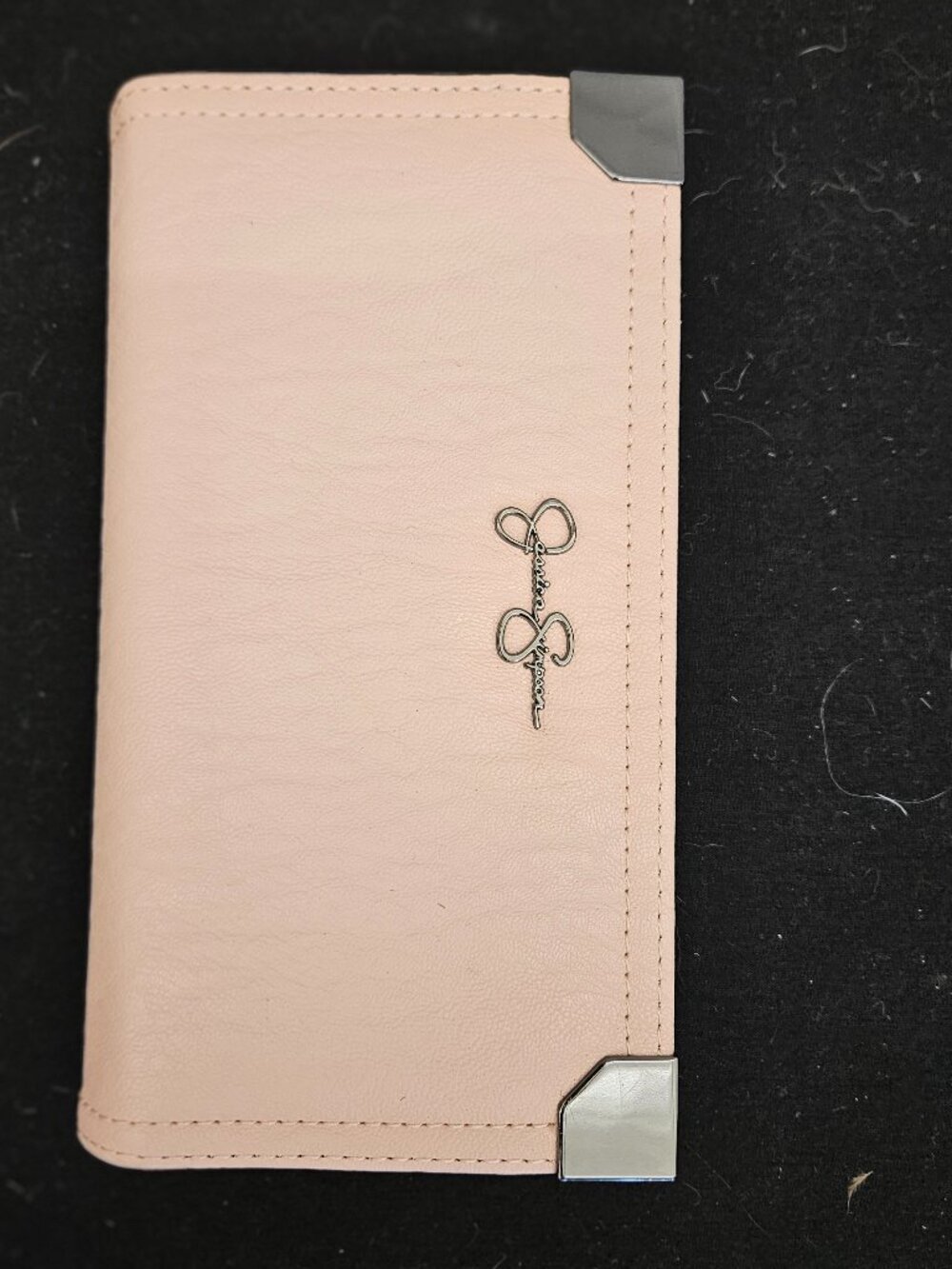Jessica Simpson pink clutch wallet